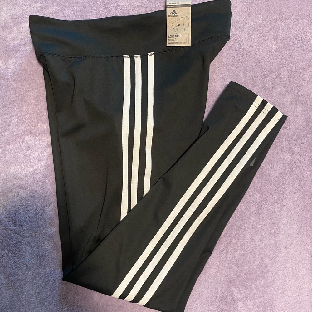 Adidas 3 stripe leggings